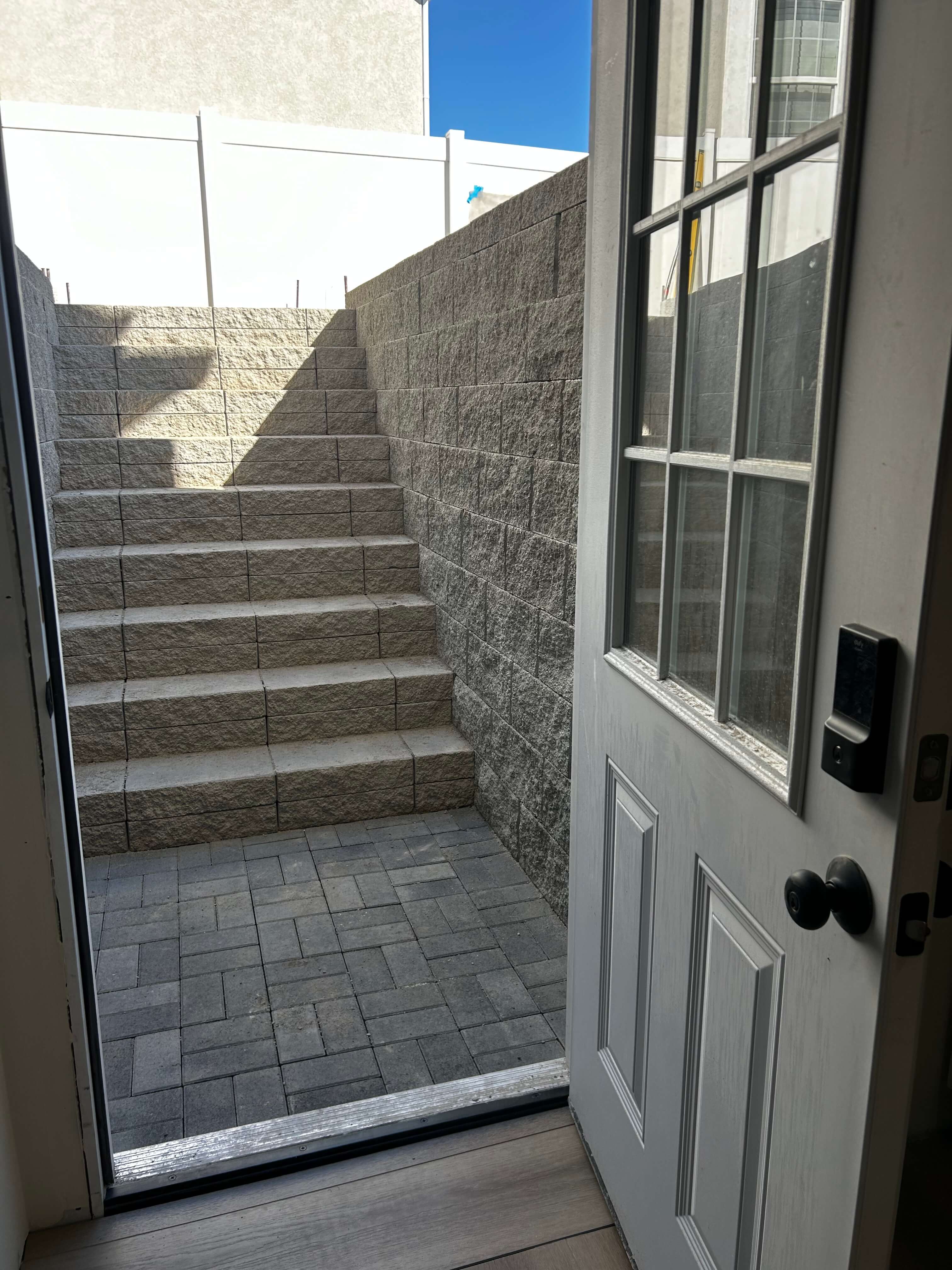 Custom landscaping project with professional design and hardscape installation